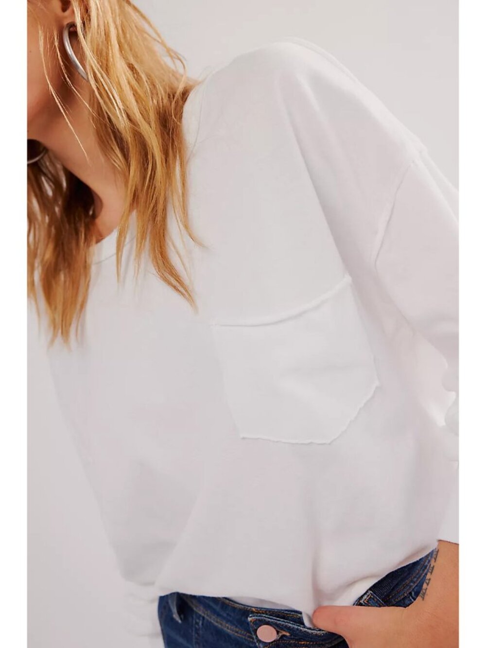FREE PEOPLE We The Free Fade Into You Tee / Ivory - Picture 11 of 16